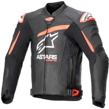 Alpinestars Gp Plus R V4 Airflow Leather Jacket Black Red Fluo White 1321