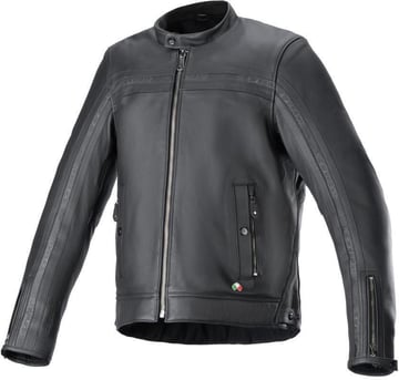 Alpinestars Dyno Leather Jacket Black Black 1100