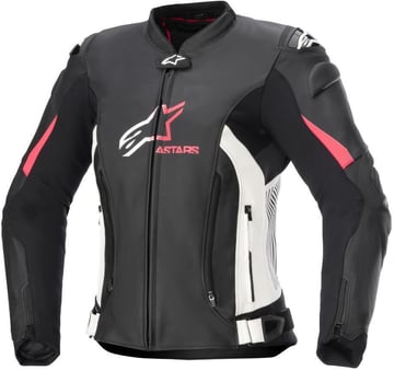 Alpinestars Stella Gp Plus V4 Leather Jacket Black White Diva Pink 1832