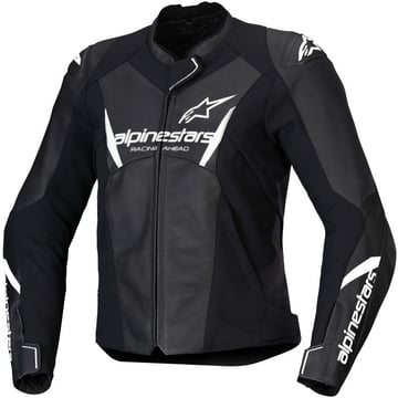 Alpinestars Stella Faster V3 Leather Jacket Black White 12