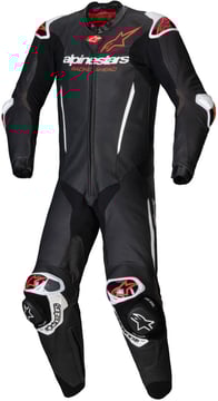 Alpinestars Gp-R7 1Pc Leather Suit Black White Red Fluo 1231