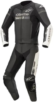 Alpinestars Gp Force Chaser Leather Suit 2 Pc Black White 12
