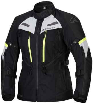 Alpinestars Stella Bogota' Pro Drystar Jacket Black Ice Gray Yellow Fluo 1381