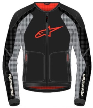 Alpinestars Troop-Air Jacket Black Ash Gray Bright Red 1087