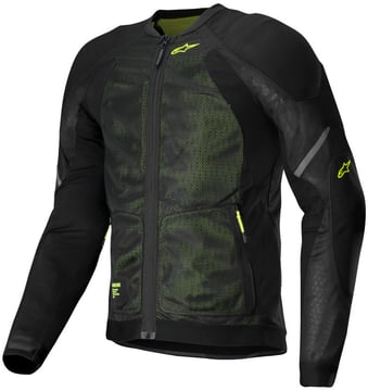 Alpinestars Troop-Air Jacket Black Yellow Fluo 168