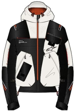 Alpinestars Mogress Air Jacket Black Almond Hot Orange 1489