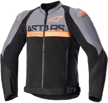 Alpinestars Smx Air Jacket Dark Gray Black Orange Fluo 914