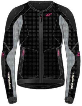 Alpinestars Stella Troop-Air Jacket Black Ash Gray Pink Fluo 1465