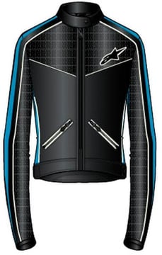 Alpinestars Stella T-Dyno Air Jacket Black Light Blue Ecru 1495