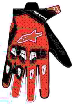 Alpinestars Sp X 7 Gloves Black Bright Red White 1342