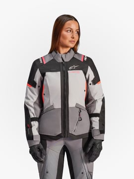 Alpinestars Stella Andes V4 Drystar Jacket Dk Gray Ice Gray Bk Coral Fl 9276