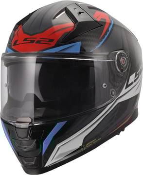 LS2 FF811 Vector II C Savage White Blue Red-06