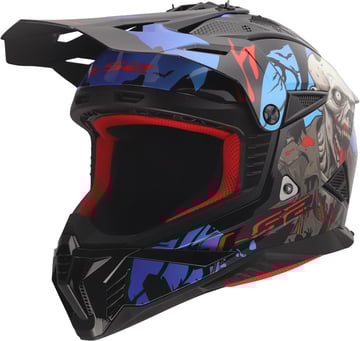 LS2 MX708 Fast II Zombie Ii Black Red Blue-06