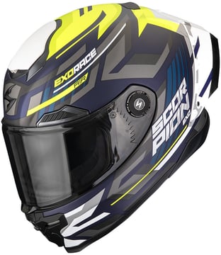 Scorpion EXO-RACE AIR Kobra Matt Blue/Neon Yellow