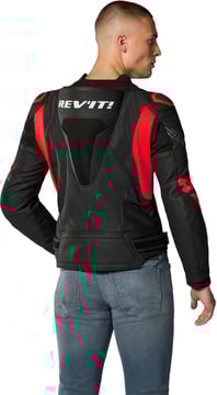 REV'IT Argon 3 Pro Jacket Black/Neon Red