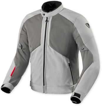 REV'IT Torque 3 H2O Jacket Light Grey/Red