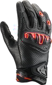 Ixon Mirage Leather Gloves Black/Red