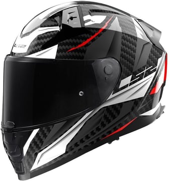 LS2 FF811 Vector II Carbon Savage White Red Grey
