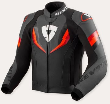 REV'IT Quantum 3 Jacket Black/Neon Red