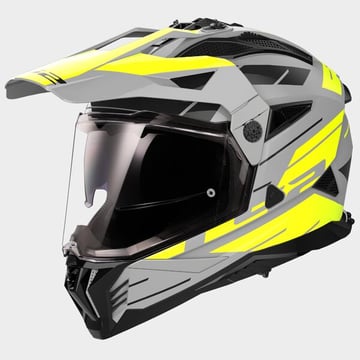 LS2 MX702 Pioneer II Namib Matt Grey Fluo