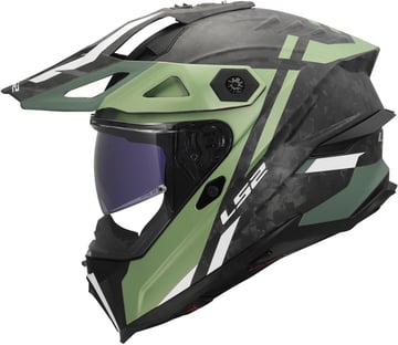 LS2 MX707 Explorer Evo Full Carbon Zelior Green