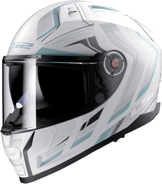 LS2 FF811 Vector II Alizer Matt White Silver
