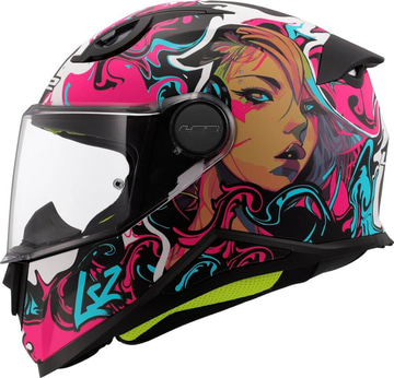 LS2 FF812 Kinderhelm Cyberg Purple Cyan