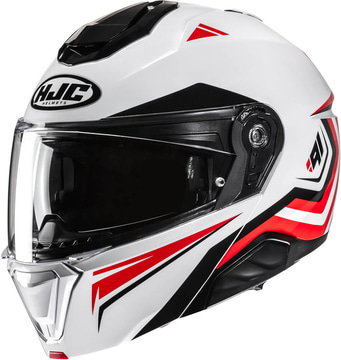 HJC i91 Tricus White/Red 231