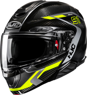 HJC RPHA-91 Carbon Grey/Yellow 878