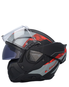 LS2 FF910 Advant II Glide Black Grey Red