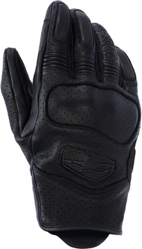 Alpinestars Mustang V3 Leather Gloves Black/Black