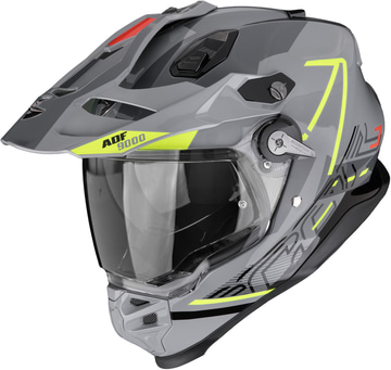 Scorpion ADF-9000 AIR Summit Silver/Neon Yellow