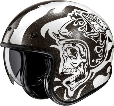 HJC V31 Flame Black/Grey 180