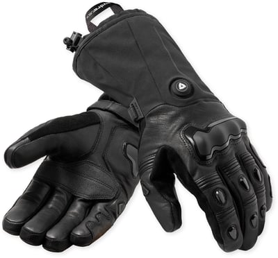 REV'IT Warp H2O Heated Gloves Black