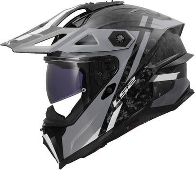 LS2 MX707 Explorer Evo Full Carbon Zelior Grey