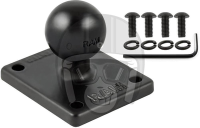 RAM 2X 1.7" Adapter Base With 1" Ball RAM 2X 1.7" Adapter Base With 1" Ball