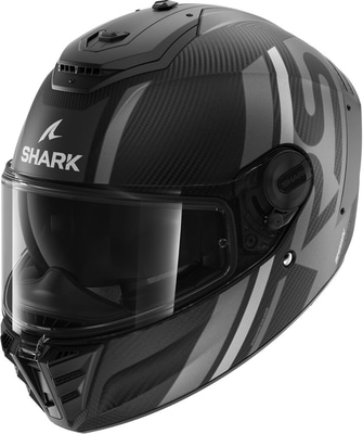 Shark Spartan RS Carbon Shawn Mat Silver/Anthracite DSA