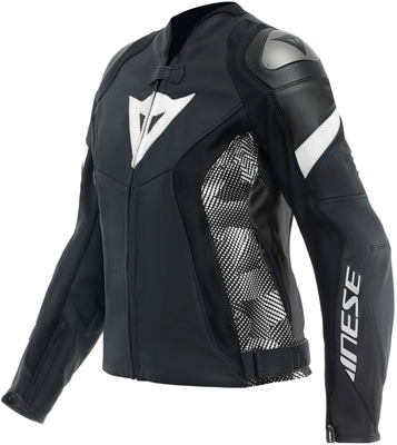 Dainese Avro 5 Leather Jacket Women Black/Black/White