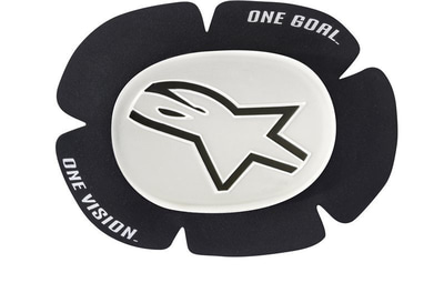 Alpinestars GP Sport Evo Knee Slider White Black 21 Alpinestars GP Sport Evo Knee Slider White Black 21