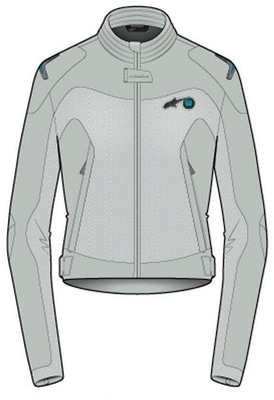 Alpinestars Stella Circal-1 Air Jacket Metal Gray Methyl Blue 9249
