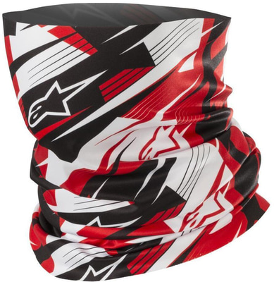 Alpinestars Blurred Neck Tube Black White Red 123 Alpinestars Blurred Neck Tube Black White Red 123