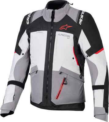 Alpinestars Andes V4 Drystar Jacket Dk Gray Ice Gray Bk Bright Red 9141