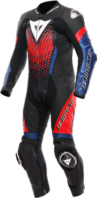 Dainese Laguna Seca 6 Perf 1Pc Leather Suit Black/Blue/Red P39