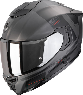 Scorpion EXO-1500 AIR Dual Matt Silver/Black/Red
