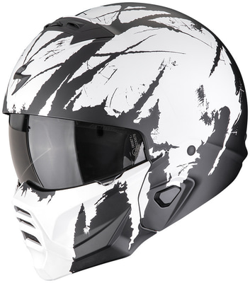 Scorpion EXO-Combat II Marauder Matt Black/White