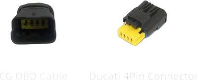 Chigee Technology 4pin OBD adapter kabel Ducati MFP0053