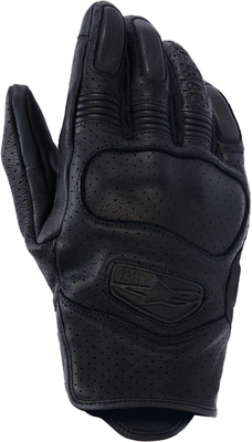 Alpinestars Mustang V3 Leather Gloves Black/Black