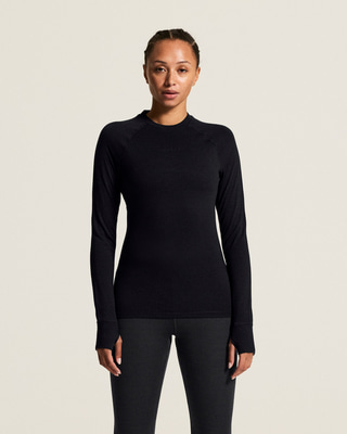 Craft Wool Comfort RN LS Women Warm T-Shirt Black