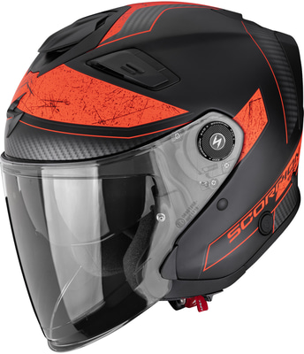 Scorpion EXO-GT JET Crest Matt Black/Red