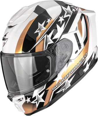 Scorpion EXO-1500 AIR Etoile White/Black/Gold